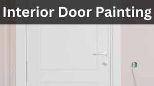 interior door painted in white color