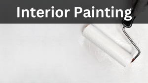 painting roller with white paint